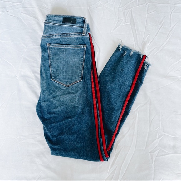 Abercrombie and Fitch Skinny Tuxedo Stripe Jeans - Picture 3 of 7